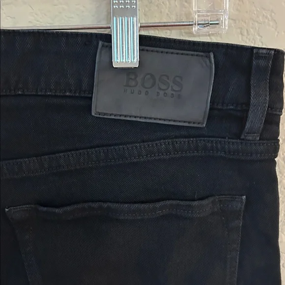 Hugo Boss Cashmere-Touch Denim Men's Black Jeans - Picture 4 of 14